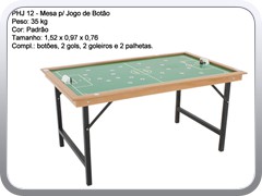 PHJ 12 - Mesa para Jogo de Botao